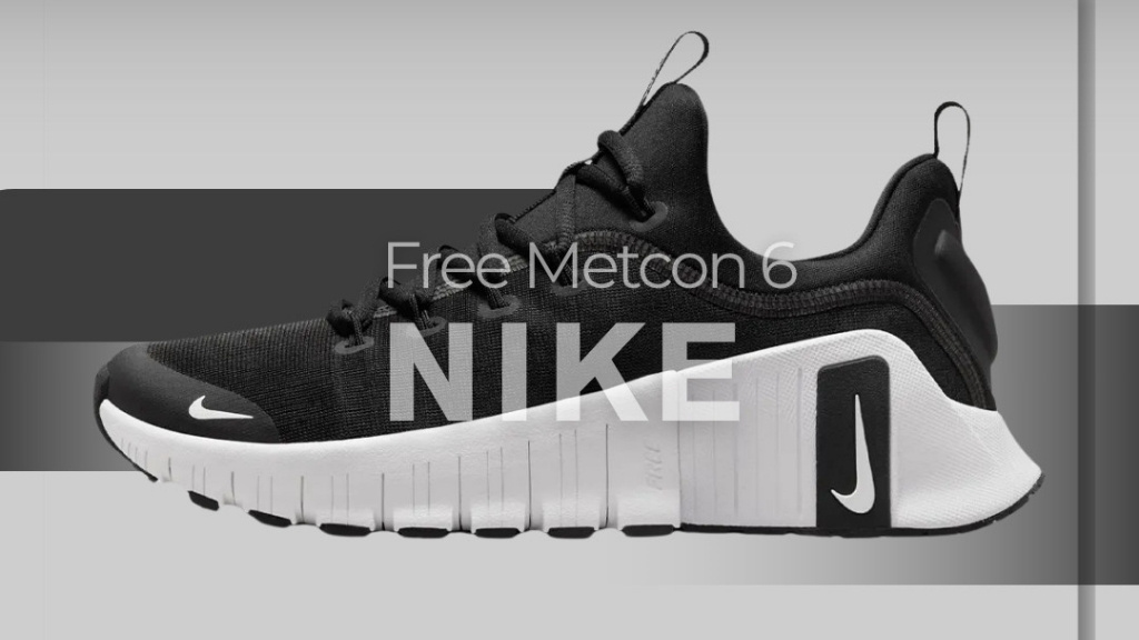 Nike Free Metcon 6 patike sa crno-belim fleksibilnim đonom za funkcionalne treninge