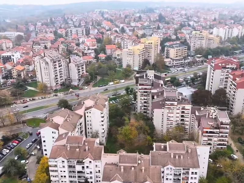 Beograd snimljen iz drona