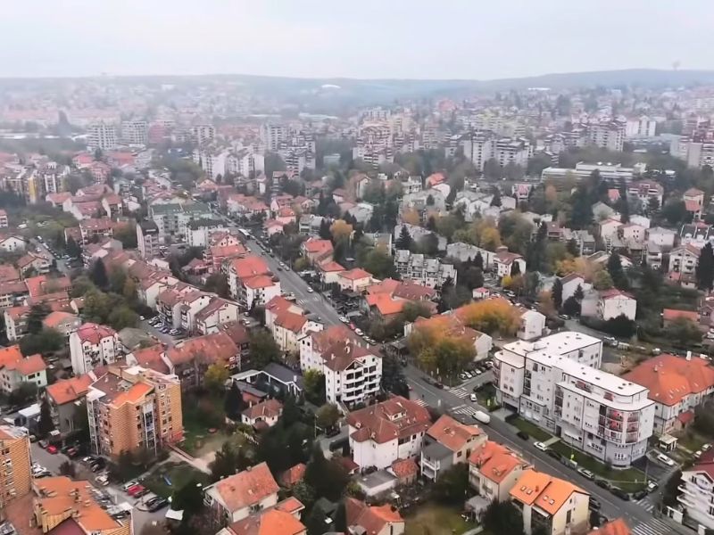 Beograd snimljen iz drona